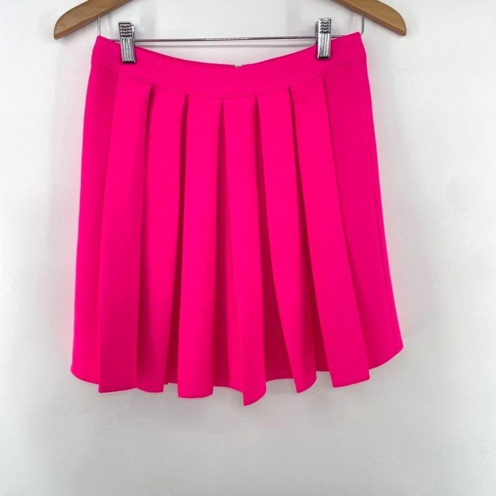 Sugar Lips Pleated Skirt M Neon Pink Skater Y2K Retro Streetwear‎ Preppy